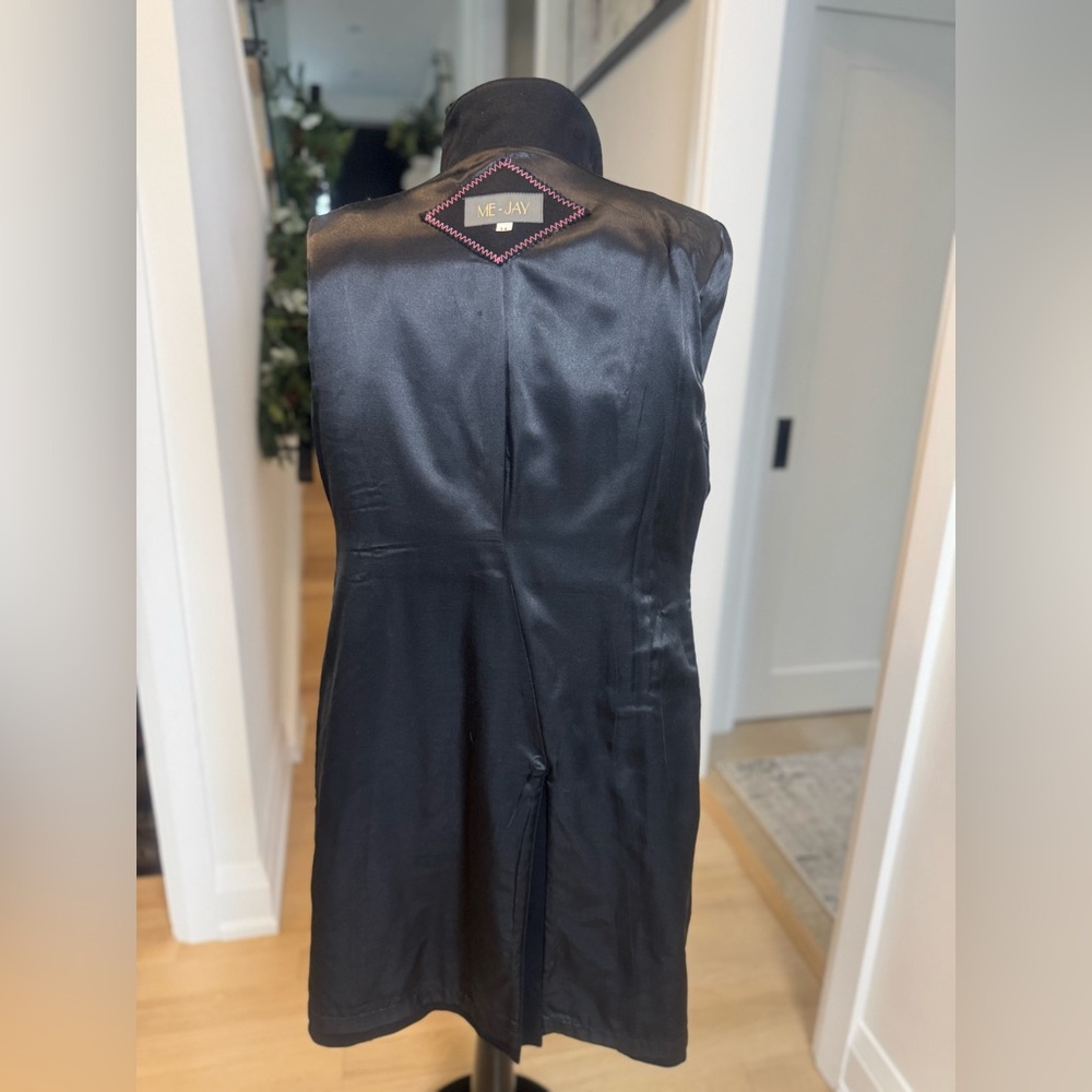 ME-JAY Wool Blend Coat Black – Size 14 - Picture 8 of 12